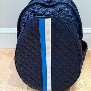 Oliver Thomas 24 + 7 Tennis Backpack Navy with Laptop Sleeve